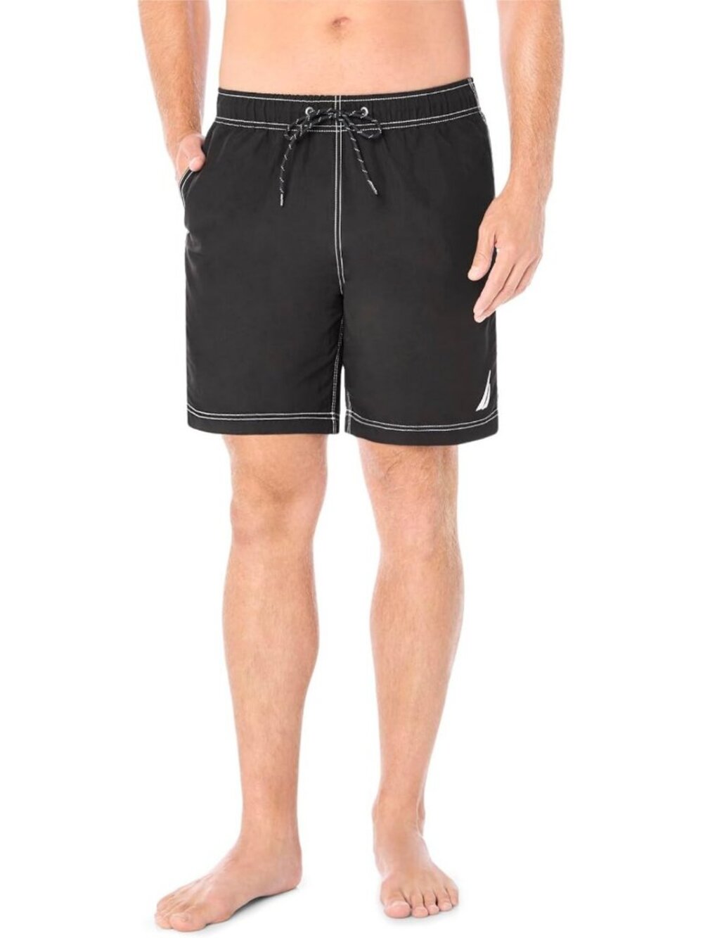 Men's Quick Dry Classic Swim Trunks - Solid Color, Comfortable Fit, Beach Ready